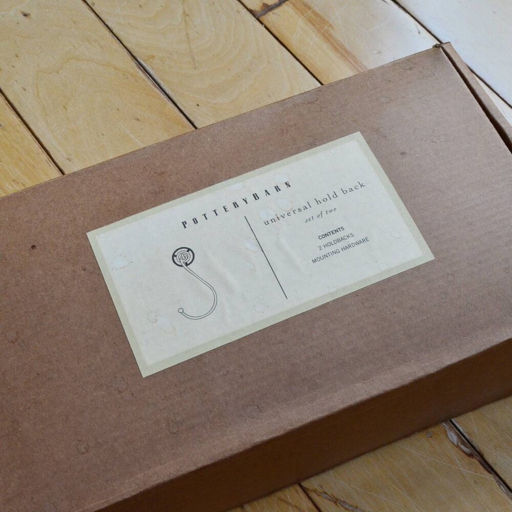 Pottery Barn vintage standard holdbacks for curtains and draperies